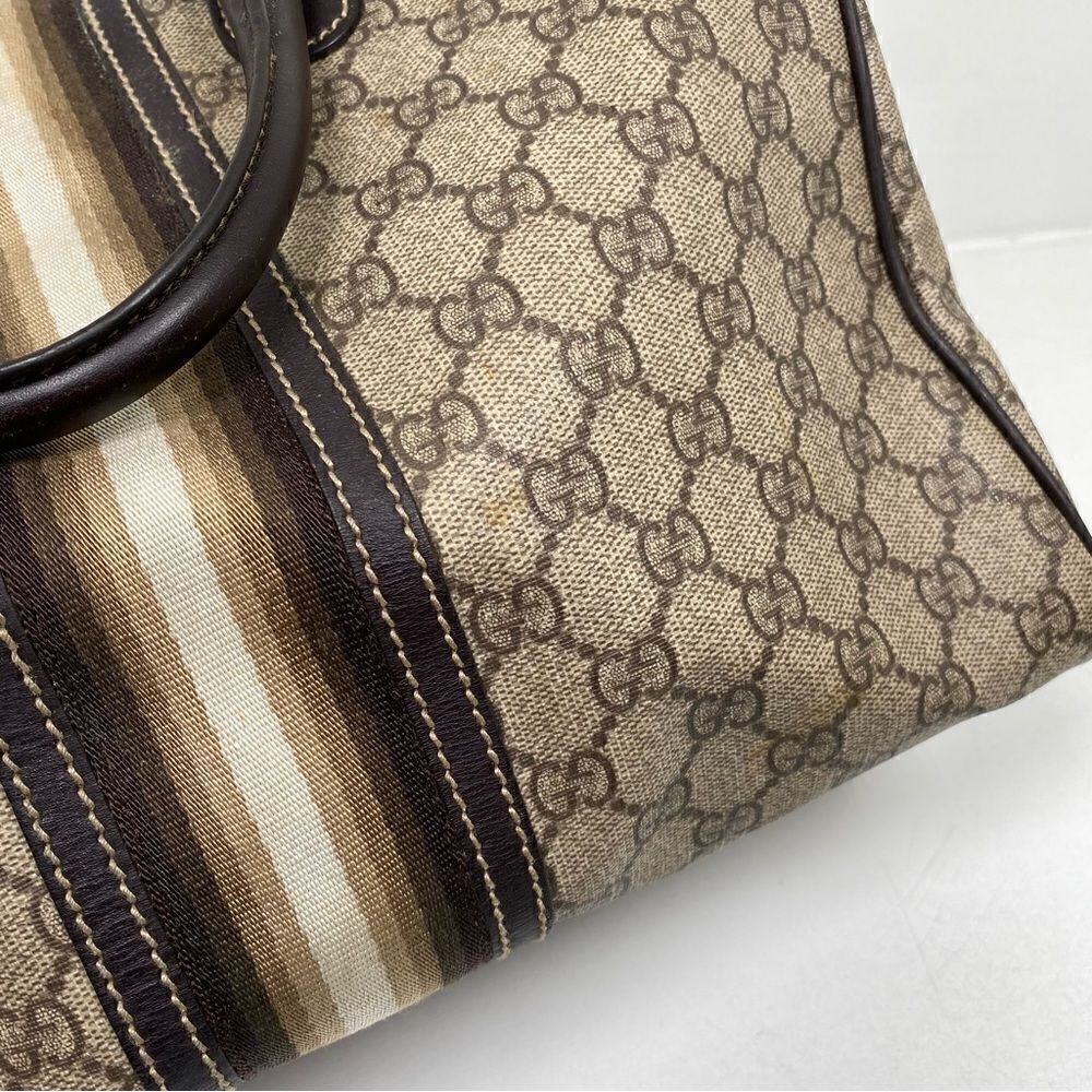 Gucci Web Joy Boston Bag GG Coated Canvas Medium - Picture 15 of 16